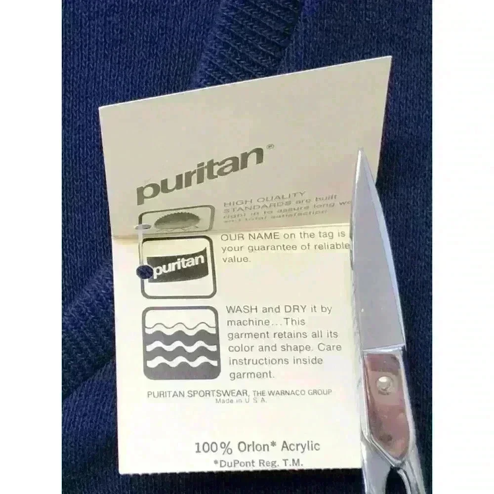 Vintage Puritan sweater XL v-neck navy orlon NWT made in USA GIFT